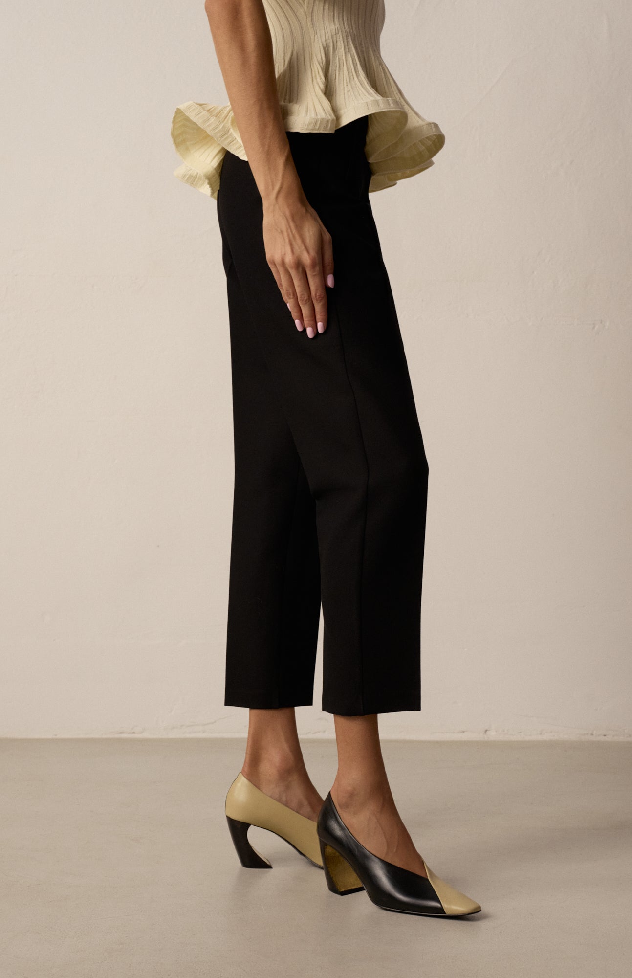DILETTA BICOLOR BLACK BEIGE