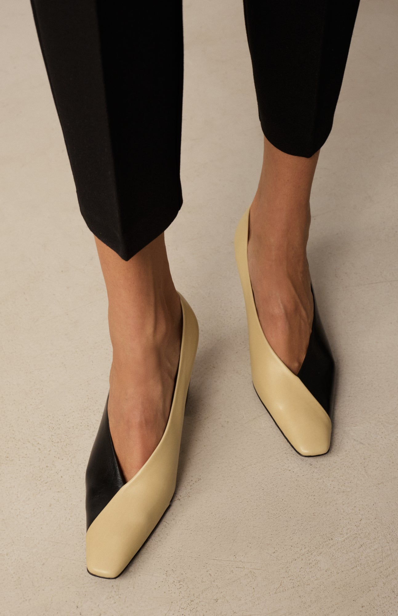 DILETTA BICOLOR BLACK BEIGE